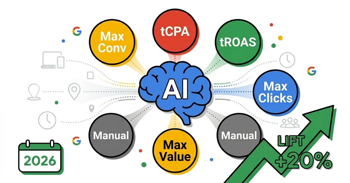 Smart Bidding Strategije za Google Ads: Kompletan Vodič za 2026
