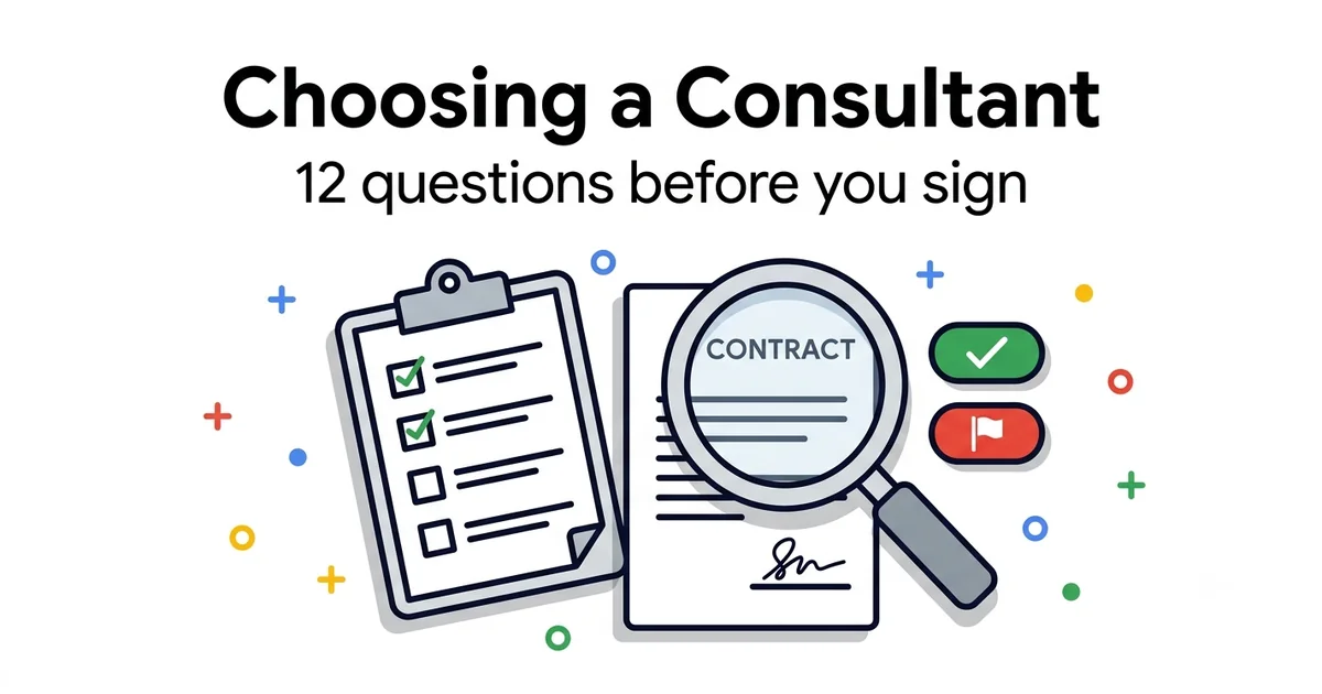 How to Choose a Google Ads Consultant: 12 Questions to Ask Before Signing