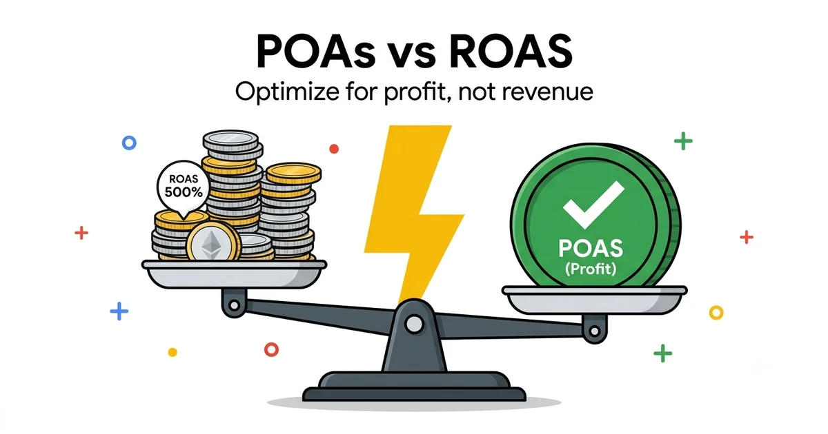 POAS vs ROAS: Why Profit-Based Bidding Changes eCommerce Advertising
