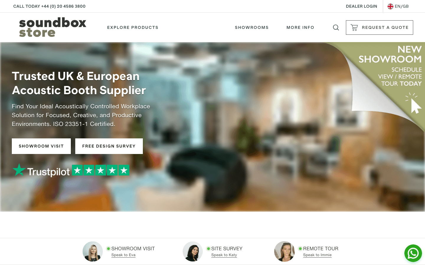 SoundBox Store homepage